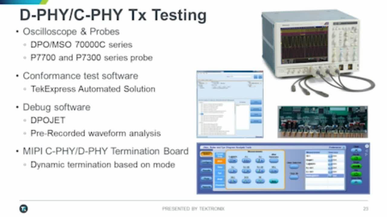 Demystify MIPI D-PHY and C-PHY Transmitter and Receiver Physical Layer Test
